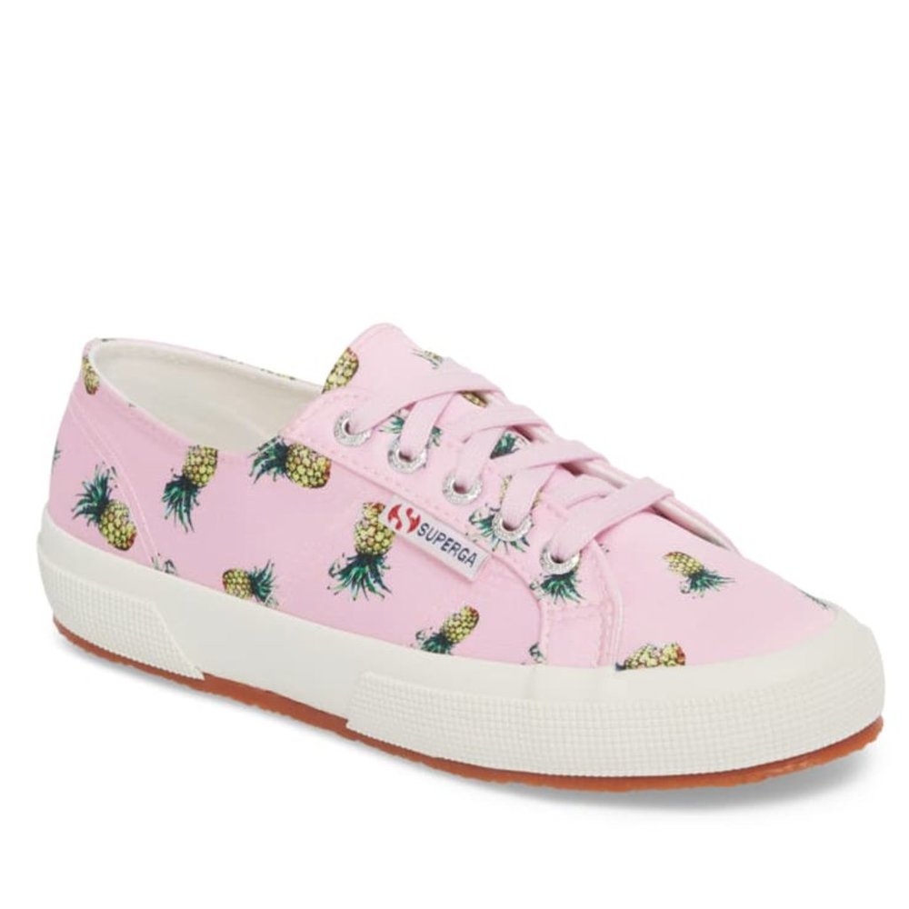 NWT Superga Pineapple Pink Sneakers 8.5